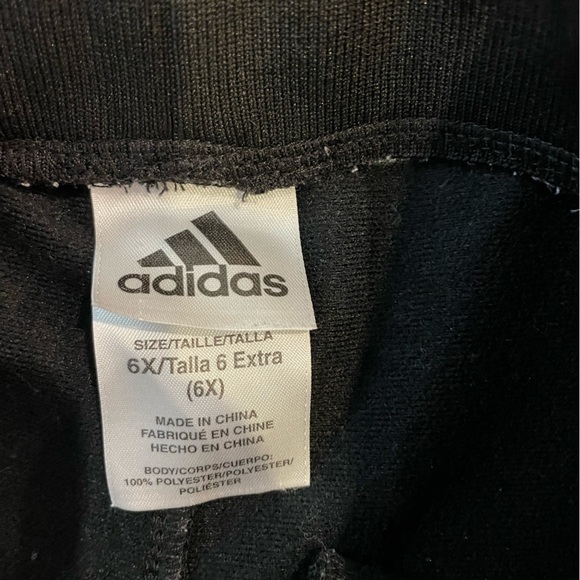Adidas Athletic Pants, Size 6x - Picture 2 of 2